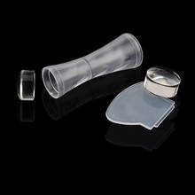 1Pcs Double-heads Clear Jelly Nail Art Stamper with Cap Silicone Nail Stamping UV Gel Polish Printing Decoration Manicure Tools 2024 - buy cheap