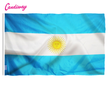 Bandeira argentina para festival, decoração para casa, bandeira de áreas internas e externas, 90*150cm 2024 - compre barato