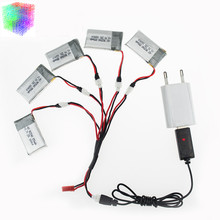 5pcs X5C Lipo battery 3.7V 850mAh and USB charger with plug for syma x5 x5sw x5sc cx30 cx30w rc Helicopter Quadcopter drone part 2024 - buy cheap