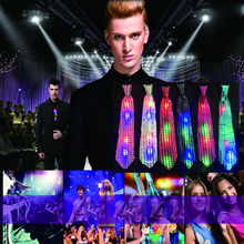 Brillante Led lentejuelas Flash lazo luminoso corbata Clip escenario Show Bar club nocturno evento suministros brillan en el oscuro en juguetes 2024 - compra barato