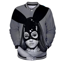 Ariana Grande Dangerous Woman Baseball Uniform Jacket Coat Men Women Harajuku Sweatshirts Winter Fashion Hip Hop Funny 3D Hoodie 2024 - buy cheap