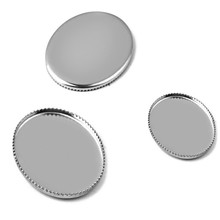 BASEHOME 20pcs/lot Stainless Steel Round Settings Cabochon Base Bezel Trays Blank Fit 10/12/14/16/18/20mm Cabochons Cameo DIY 2024 - buy cheap