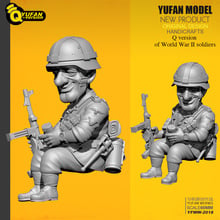 Yufan Model 1/32 Figure Kits Q Version Resin Soldier (60mm High) Yfww-2018 2024 - buy cheap