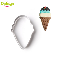 Delidge 1 pc Dessert Shape Cookie Molds  Stainless Steel Ice Cream Cupcake Shape Cookie Cutter Cake Fondant Molds Baking tools 2024 - buy cheap