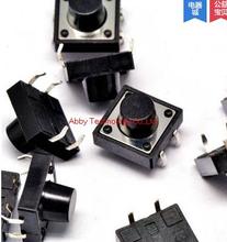 100PCS/lot 12 * 12 * 8MM Tact Switch SMD 4PIN import shrapnel button switch  12x12X8MM 2024 - buy cheap