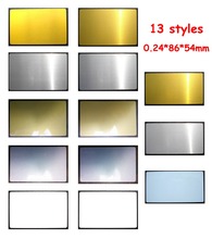 0.22mm 100pcs cartão de nome de metal em branco impressão cartão de visita sublimation transferência de tinta frete grátis 2024 - compre barato