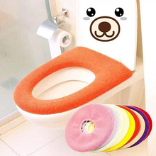 Toilet Seat Cover Mat Warm Soft Toilet Cover Seat Lid Pad Bathroom Closestool Protector Bathroom Accessories Set 2024 - buy cheap