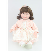 18-дюймовая Очаровательная кукла реборн, кукла девочка с одеждой, яркие виниловые куклы, игрушки для девочек, подарок для детей, подарок на день рождения 2024 - купить недорого