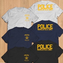 Stranger Things Design T Shirt 2019 New New Chicago Narcotics Unit Security Service US Police Department T-shirt 2024 - buy cheap