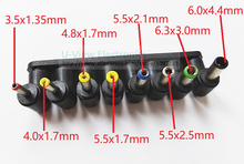 NCHTEK 90 Degree Angled 8 In 1 Universal DC 5.5*2.1mm Female to DC Male Plugs Power Connector For Laptop/Free shipping/10Sets 2024 - buy cheap