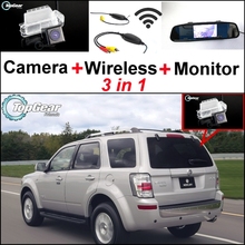 3in1 Special Rear View Camera + Wireless Receiver + Mirror Monitor Easy DIY Backup Parking System For Mercury Mariner 2007~2012 2024 - buy cheap