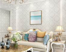 Beibehand-papel de parede europeu de tnt, luxo, quarto, sala de estar, plano de fundo, tv, 3d, em relevo, damasco 2024 - compre barato