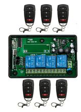 AC85V 110V 220V 250V 4CH RF Wireless Remote Control Switch System transmitter & receiver relay Receiver Smart Home Switch 2024 - buy cheap