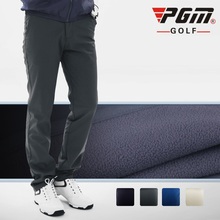 Pgm мужские шаровые брюки для клюшек для гольфа, спортивные брюки полной длины для мужчин, плотные, сохраняющие тепло, зимняя стрейчевая тонкая одежда для гольфа D0489 2024 - купить недорого