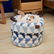 Gato extraíble y lavable sueño profundo nido mascota Chihuahua de peluche perrera gatito gato gatos cachorros casa 2024 - compra barato