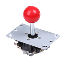 Top classic 4/8 way arcade game joystick ball joy stick stick red ball usa de substituição para 4 microswitches para detectar a posição on/off 2024 - compre barato