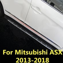 Для Mitsubishi ASX 2013-18 водонепроницаемый универсальный автомобильный боковой протектор для двери бампер полосы-наклейки декоративные анти-столкновения бар паста 2024 - купить недорого