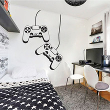 Gamer Ps4 Controller Wall Decal Personalized Vinyl Wall Sticker For Kids Room Playroom House Decor Removable Wallpaper S131 2024 - buy cheap