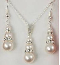 Wholesale price 16new ^^^^turn up~charm bridal southsea shell pearl pendant set 2024 - buy cheap