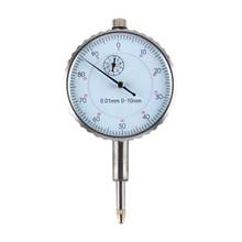 Точные Стрелочные индикаторы 0,01 мм, измерительный индикатор с круглым циферблатом, инструмент для измерения точности 0-10 мм, часы для измерения внешнего циферблата, горячая распродажа 2024 - купить недорого