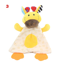 New Infant Animal Reassure Towel Newborn Teether Appease Pacify Towels Baby Plush Toy 2024 - buy cheap