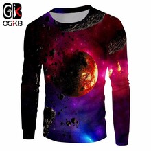 OGKB-Sudadera con capucha para hombre y mujer, suéter Unisex con estampado de moda de Space Planet en 3d, jerséis de cuello redondo para otoño 2024 - compra barato