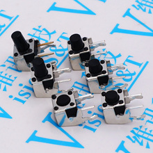 6x6xH=4.3/5/6/7/7.5/8/9/9.5/10/11/12mm High Right Angle 4PIN Tactile Tact Push Button Micro Switch Direct Plug-in Self-reset DIP 2024 - buy cheap