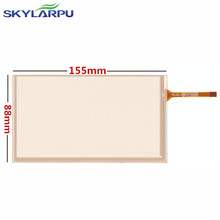 Новый резистивный сенсорный экран skylarpu 6,2 дюйма 155*88 мм 4 провода для 155 мм * 88 мм GPS сенсорный экран дигитайзер панель Ремонт Замена 2024 - купить недорого
