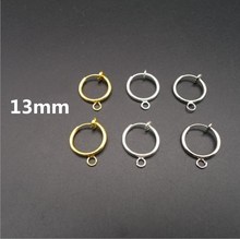 Hot 20pcs Personality 13mm Stealth Clip On Hanging spring Earrings For Women Men NO Hole Clip earring Diy making Accessories 2024 - buy cheap
