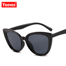 Yoovos-óculos de sol tipo olho de gato, clássico, espelhado, de metal, estilo vintage, óculos de viagem, da moda, uv400, 2021 2024 - compre barato