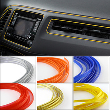 5 M Universal Car Styling Decoração Moulding Guarnição Decorativa Interna Interior Flexível Tiras Linha DIY 7 Cores de Carro-Styling 2024 - compre barato