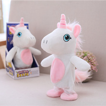 Robot Unicorn Toy Sound Control Interactive Unicorn Electronic Plush Animal Walk Talk Electric Pet For Children Birthday Gifts 2024 - buy cheap