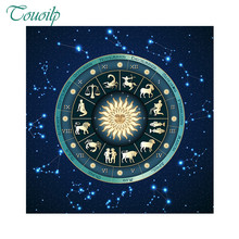 100% Full 5D Diy Daimond Painting Cross-stitch Star Zodiac Icon 5D Diamond Painting Rhinestones Paintings Embroidery Gifts 2024 - buy cheap