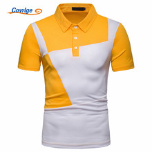 Covrlge Polo Shirt Men Plus Size Brand Men's Clothing Big Size Men Polo Shirt Patchowrk Short Sleeve Mens Polo Shirts MTP115 2024 - buy cheap