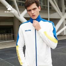 KELME-Ropa deportiva para hombre, chaqueta a prueba de viento, para correr, fútbol, entrenamiento, con cremallera, abrigo deportivo, 3881330 2024 - compra barato