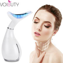 Heating LED Photon Therapy Face Neck Wrinkle Sagging Removal Massager Electric Double Chin Remover Skin Lifting Tighten Device 2024 - buy cheap