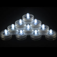 120pcs/Lot 3CM Mini LED Submersible Lights 2pcs CR2032 Batteries Waterproof LED Candle Tea Light for Wedding Party Events Decor 2024 - buy cheap