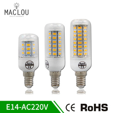 Alta Luz LED bombilla de luz de maíz 220 V E14 Bombillas SMD5730 24 48 72 leds lámpara Lampadas de la lámpara ahorro de energía foco de la lámpara 2024 - compra barato