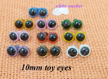 40pcs/lot 10mm plastic safety toy eyes +white washers for plush bear doll decoration---color option 2024 - buy cheap