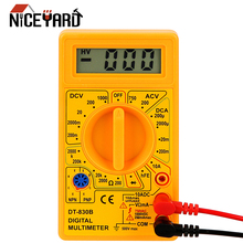 NICEYARD-voltímetro Digital ohmímetro, multímetro, DT-830B, instrumento eléctrico, rango automático LCD 2024 - compra barato