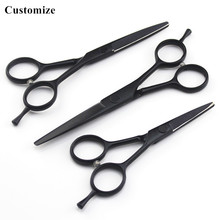 Customize Japan 4 5 5.5 '' small hair scissors nose trimmer eyebrow cutting barber makas eyebrows shears hairdressing scissors 2024 - buy cheap