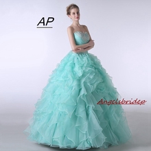 ANGELSBRIDEP-dulce 16 vestidos de baile, quinceañera, escote Corazón, hasta el suelo, atuendo de atuendo especial de atuendo, 2021 2024 - compra barato