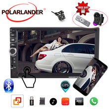 7" 2 Din Mirror Link For Android Rear Camera GPS Navigation Bluetooth Stereo Vehicle HD Audio MP5 Player FM Multimedia Car Radio 2024 - buy cheap