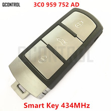 QCONTROL-mando a distancia para coche, llave inteligente DIY para VW/3C0959752AD VOLKSWAGEN/HLO3C0959752AD para PASSAT/CC/MAGOTAN HLO 3C0 959 752 AD 2024 - compra barato