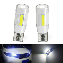 2PCS Car White/ Green/ Red/ Blue Auto Replacements 5630 10SMD LED W5W 194 T10 Light Bulbs 2024 - buy cheap