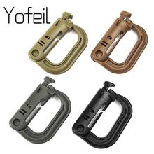 Grimloc Molle Carabiner D Style Locking Ring Plastic Clip Snap Key Buckle Equipment Carabiner Keychain ITW Fastener Bag Buckle 2024 - buy cheap