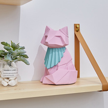 Geometric Decor Cartoon Figurines Fox Home Decorations For Living Room Modern Fun Desk Ornaments 2024 - buy cheap