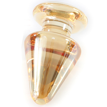 Champagne Color Glass Anal Plug, Max Dia 5.5cm Buttplug Huge Crystal Anal Dildo Adult Sex Toys For Men Women Gay Anal Toy. 2024 - buy cheap