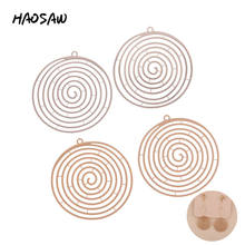 HAOSAW Choose 6Pcs/Lot Cooper Charm/Round Dangle Charm/Rhodium Computer Draw Thin Charm/Handmade DIY Charms/Charm Jewelry 2024 - buy cheap