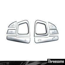 SRXTZM For Mercedes Benz E Class W213 E200 300 etc 2016-2018 8pcs Car Steering Wheel Button Decoration Trim Cover Car-styling 2024 - buy cheap